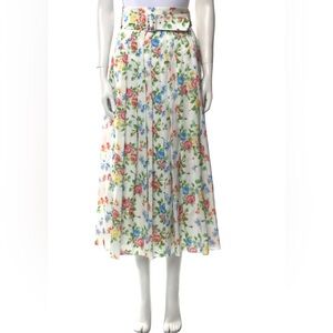 Emilia Wickstead Floral Print Midi Length Skirt